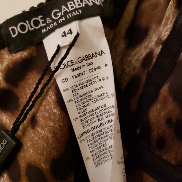 Dolce & Gabbana | Paneled Leopard Cady Dress - Picture 7 of 8